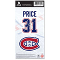 Carey Price Montreal Canadiens NHL 4"x8" Player Decal product image 1, provided for visual reference and product detail