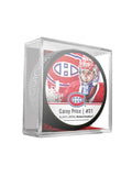 Carey Price Montreal Canadiens NHL Inglasco Cube Star Hockey Puck product image 1, provided for visual reference and product