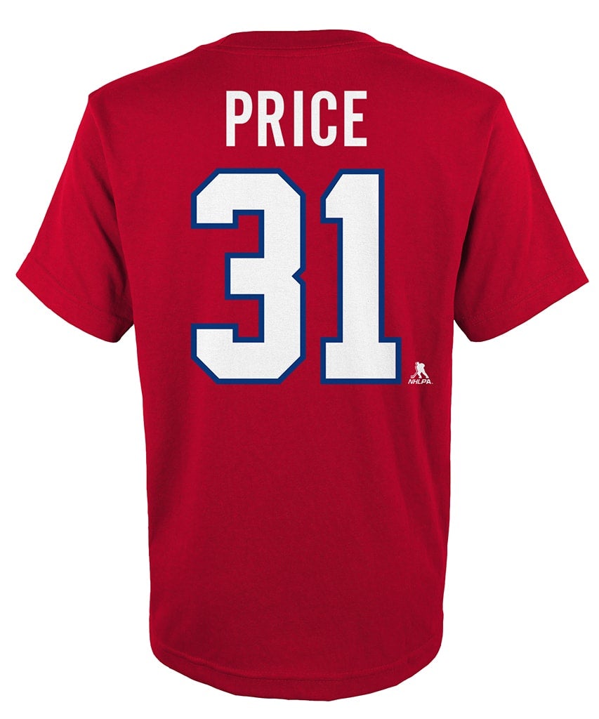 Carey Price Montreal Canadiens NHL Outerstuff Toddler Red T-Shirt product image 1, provided for visual reference and product