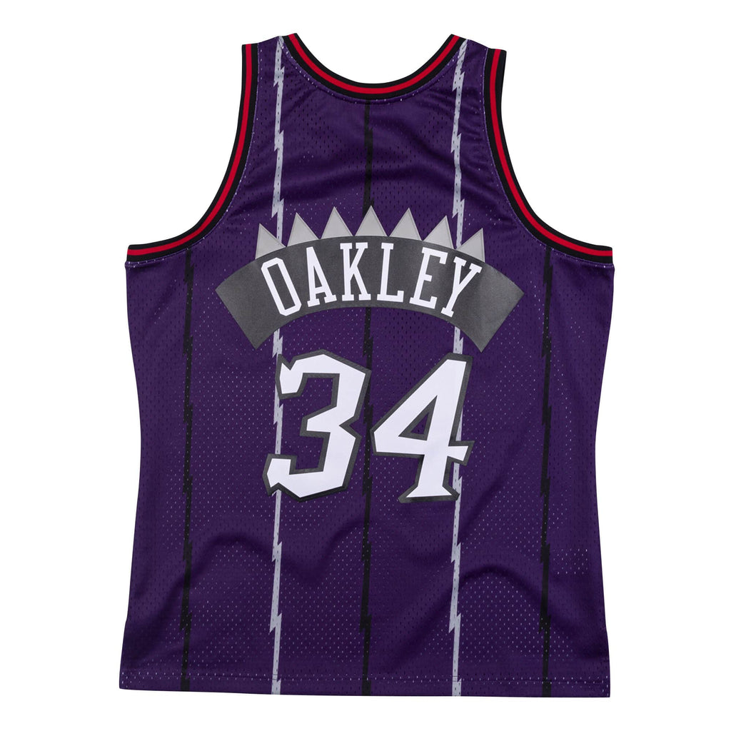 Charles Oakley Toronto Raptors NBA Mitchell & Ness Men Purple 1998-99 Hardwood Classics Swingman Jersey product image 2,