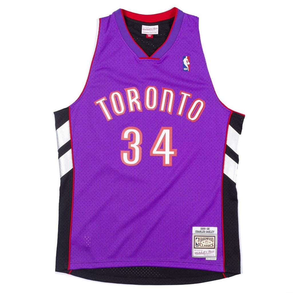 Charles Oakley Toronto Raptors NBA Mitchell & Ness Men Purple 1999-2000 Hardwood Classics Swingman Jersey product image 1,