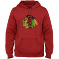 Chicago Blackhawks NHL Bulletin Men Red Express Twill Logo Hoodie product image 1, provided for visual reference and product