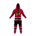Chicago Blackhawks NHL Hockey Sockey Men Red Team Uniform Onesie product image 1, provided for visual reference and product