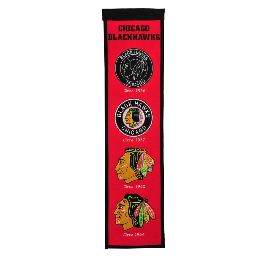Chicago Blackhawks NHL Winning Streak Red 8"x32" Premium Heritage Banner product image 1, provided for visual reference and