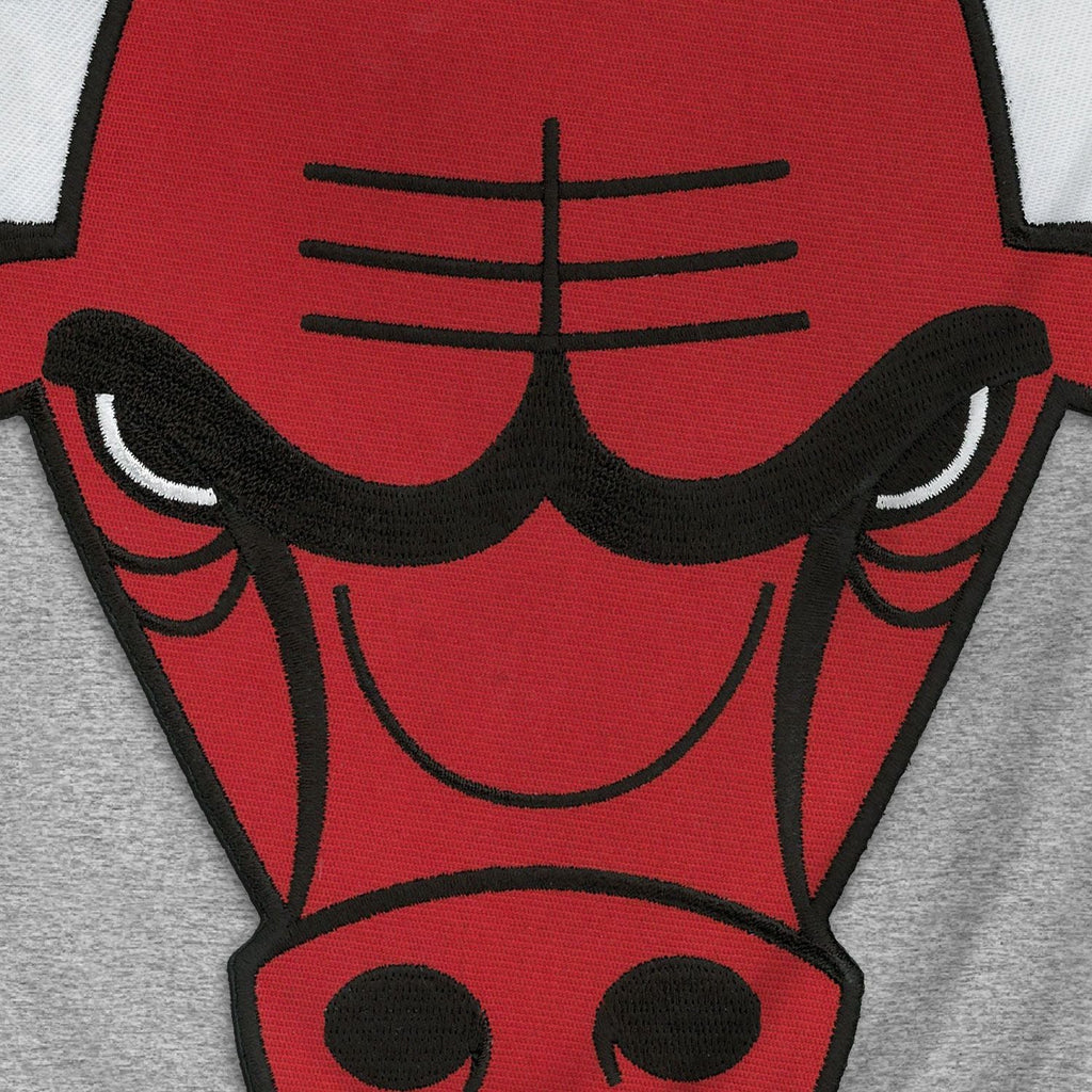 Chicago Bulls NBA Bulletin Men Athletic Grey Express Twill Logo Hoodie product image 3, provided for visual reference and