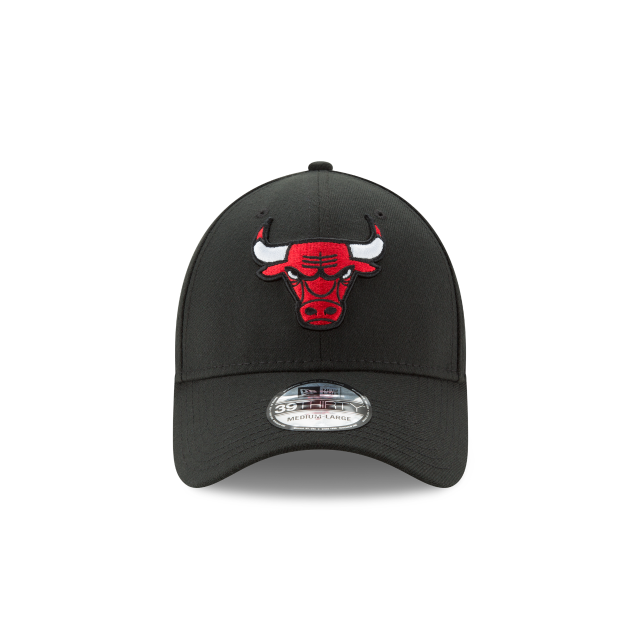 Chicago Bulls NBA New Era Men Black 39Thirty Team Classic Stretch Fit Hat product image 3, provided for visual reference and