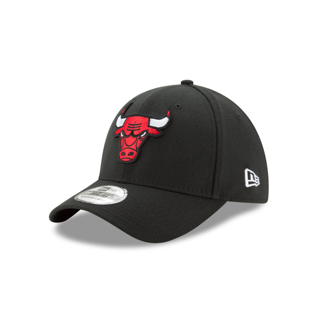 Chicago Bulls NBA New Era Men Black 39Thirty Team Classic Stretch Fit Hat product image 1, provided for visual reference and