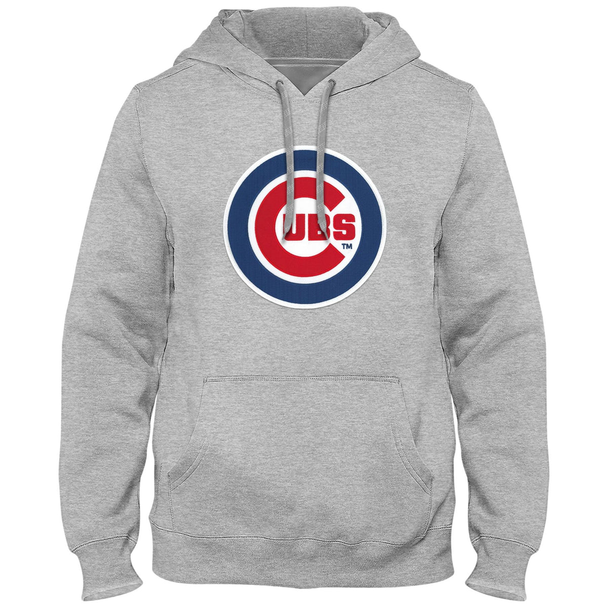 Chicago Cubs MLB Bulletin Men Athletic Grey Express Twill Logo Hoodie product image 1, provided for visual reference and