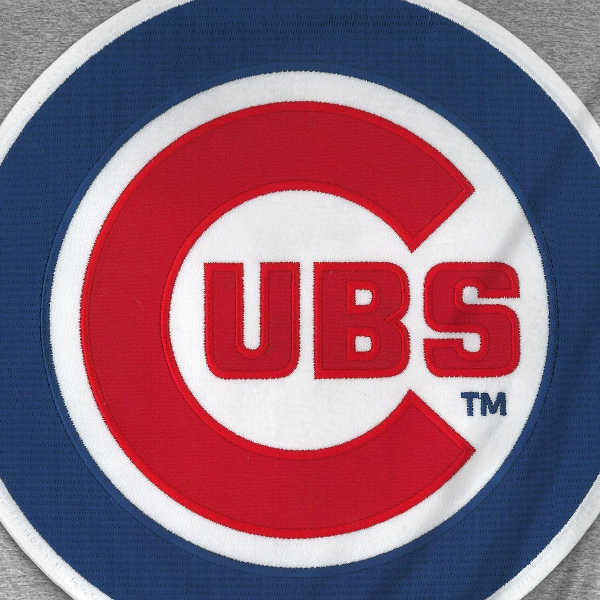 Chicago Cubs MLB Bulletin Men Athletic Grey Express Twill Logo Hoodie product image 3, provided for visual reference and