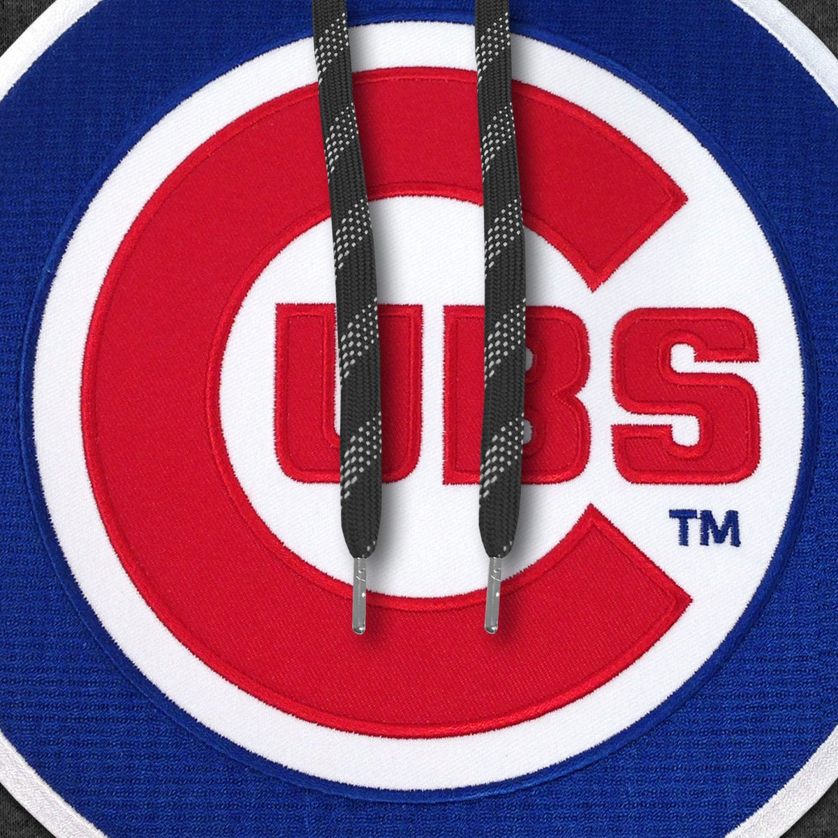 Chicago Cubs MLB Bulletin Men Charcoal Express Twill Logo Hoodie product image 3, provided for visual reference and product