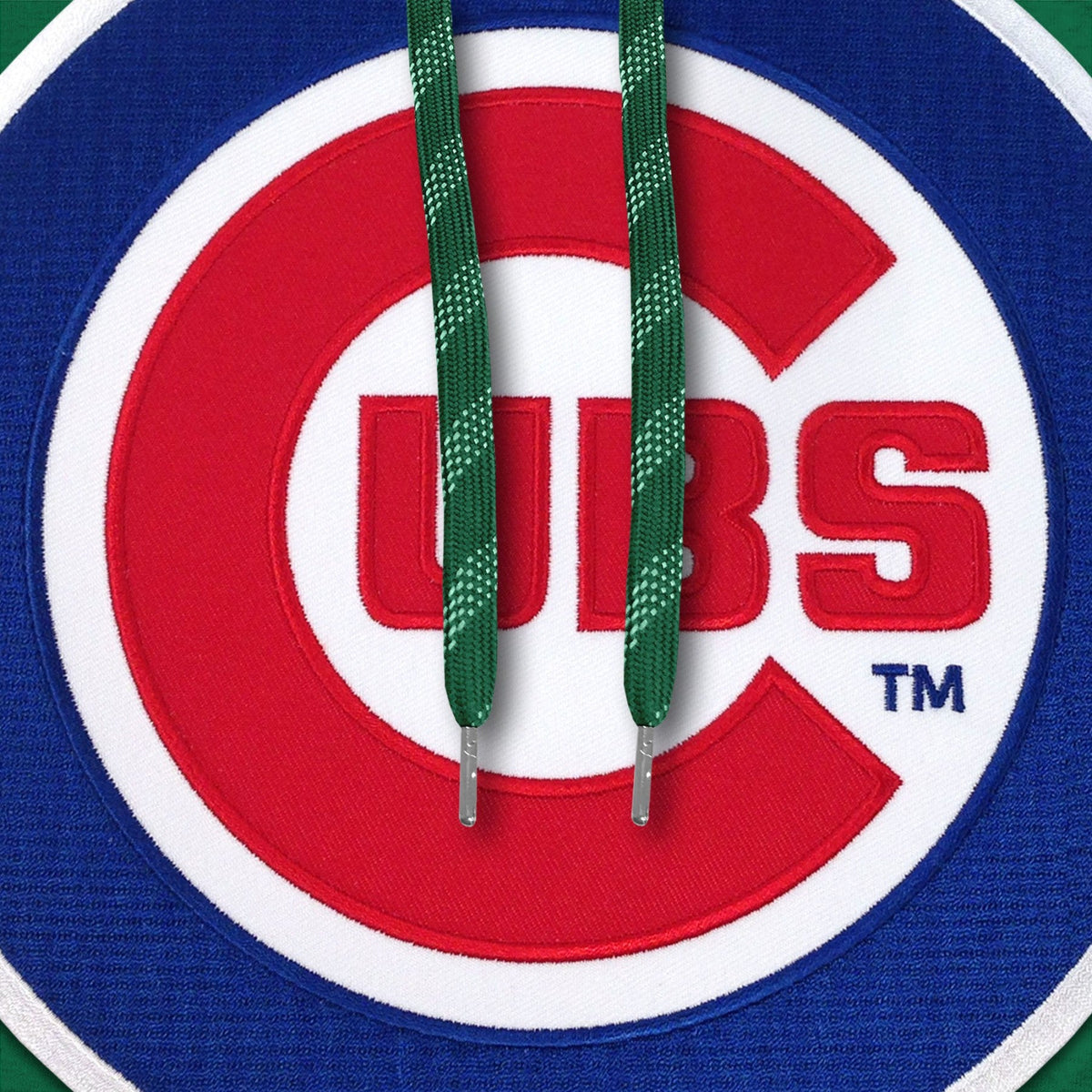 Chicago Cubs MLB Bulletin Men Green Express Twill Logo Hoodie product image 2, provided for visual reference and product