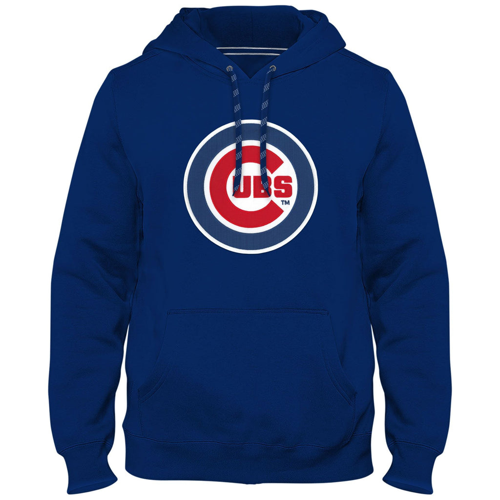 Chicago Cubs MLB Bulletin Men Royal Blue Express Twill Logo Hoodie product image 1, provided for visual reference and