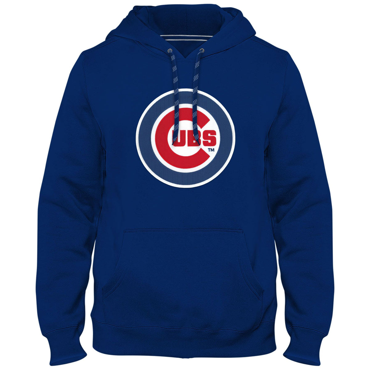 Chicago Cubs MLB Bulletin Men Royal Blue Express Twill Logo Hoodie product image 1, provided for visual reference and