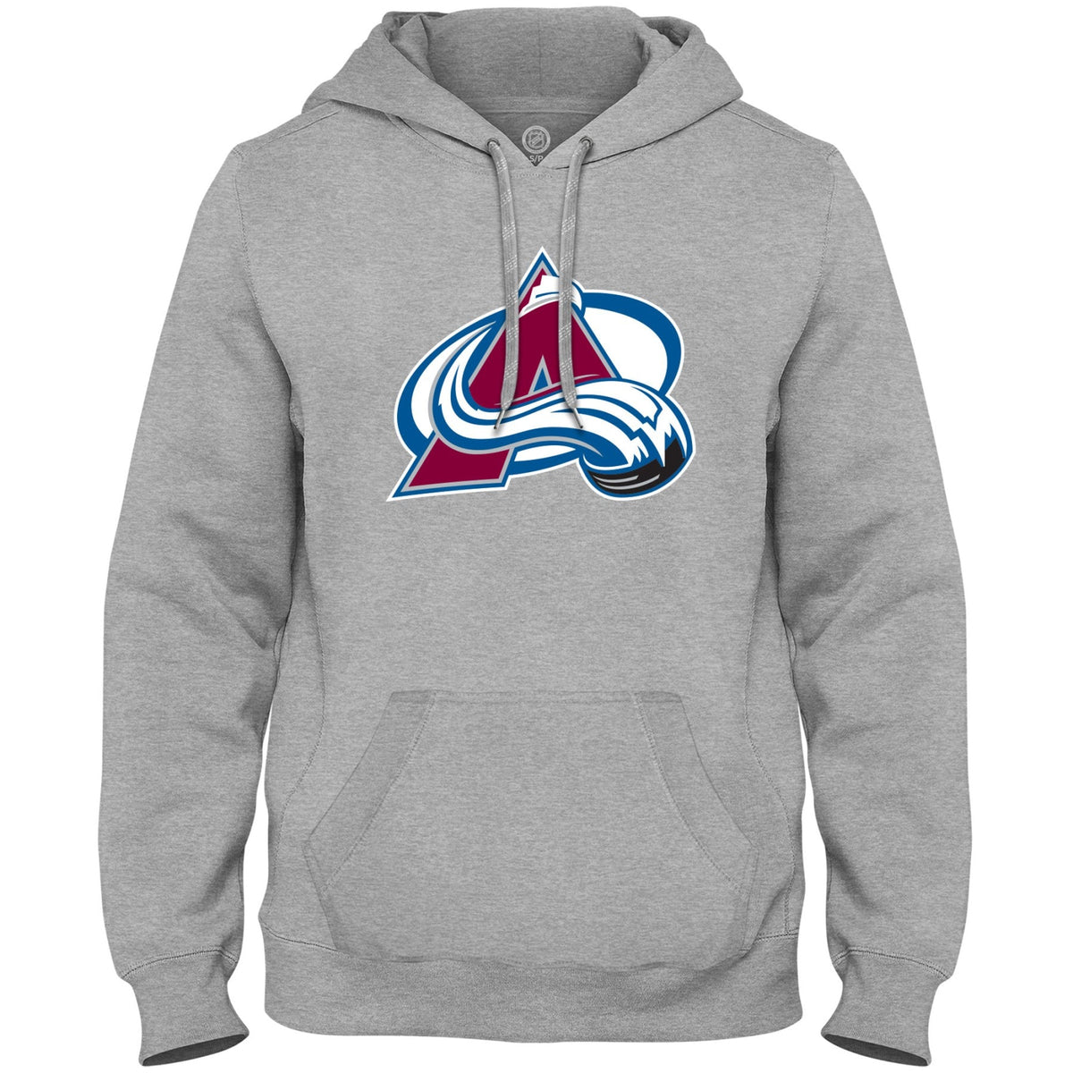 Colorado Avalanche NHL Bulletin Men Athletic Grey Express Twill Logo Hoodie product image 1, provided for visual reference