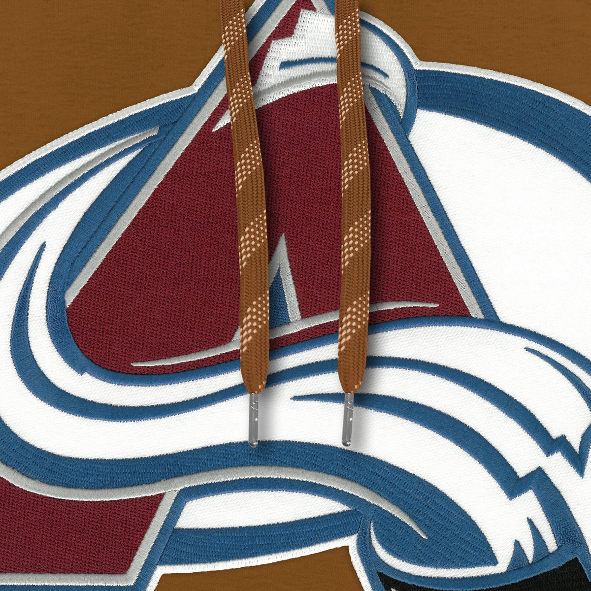 Colorado Avalanche NHL Bulletin Men Dune Express Twill Logo Hoodie product image 3, provided for visual reference and