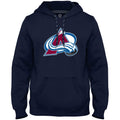 Colorado Avalanche NHL Bulletin Men Navy Express Twill Logo Hoodie product image 1, provided for visual reference and