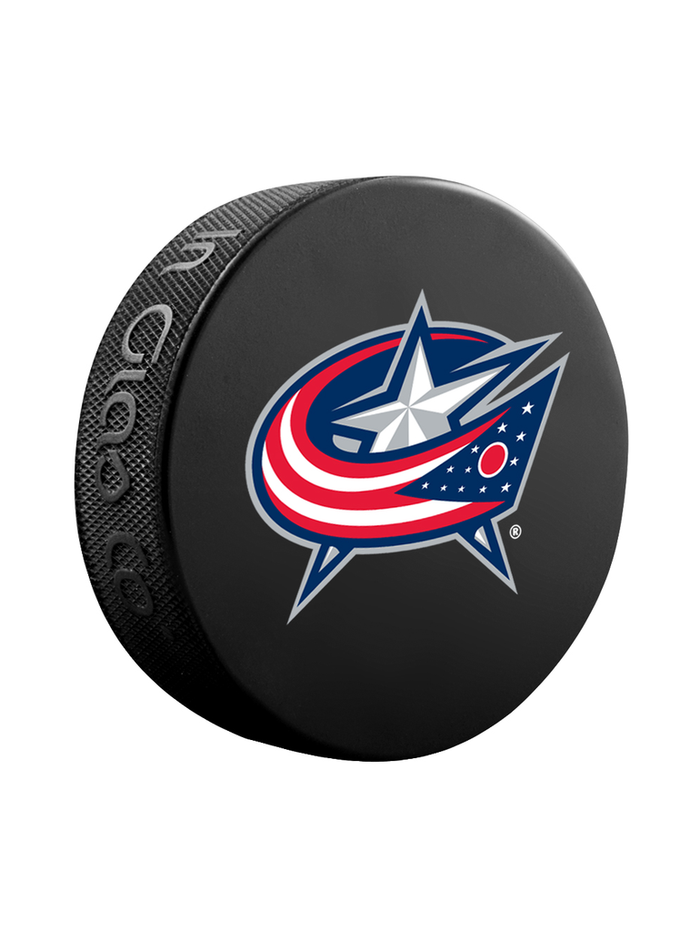 Columbus Blue Jackets NHL Inglasco Basic Souvenir Hockey Puck product image 1, provided for visual reference and product