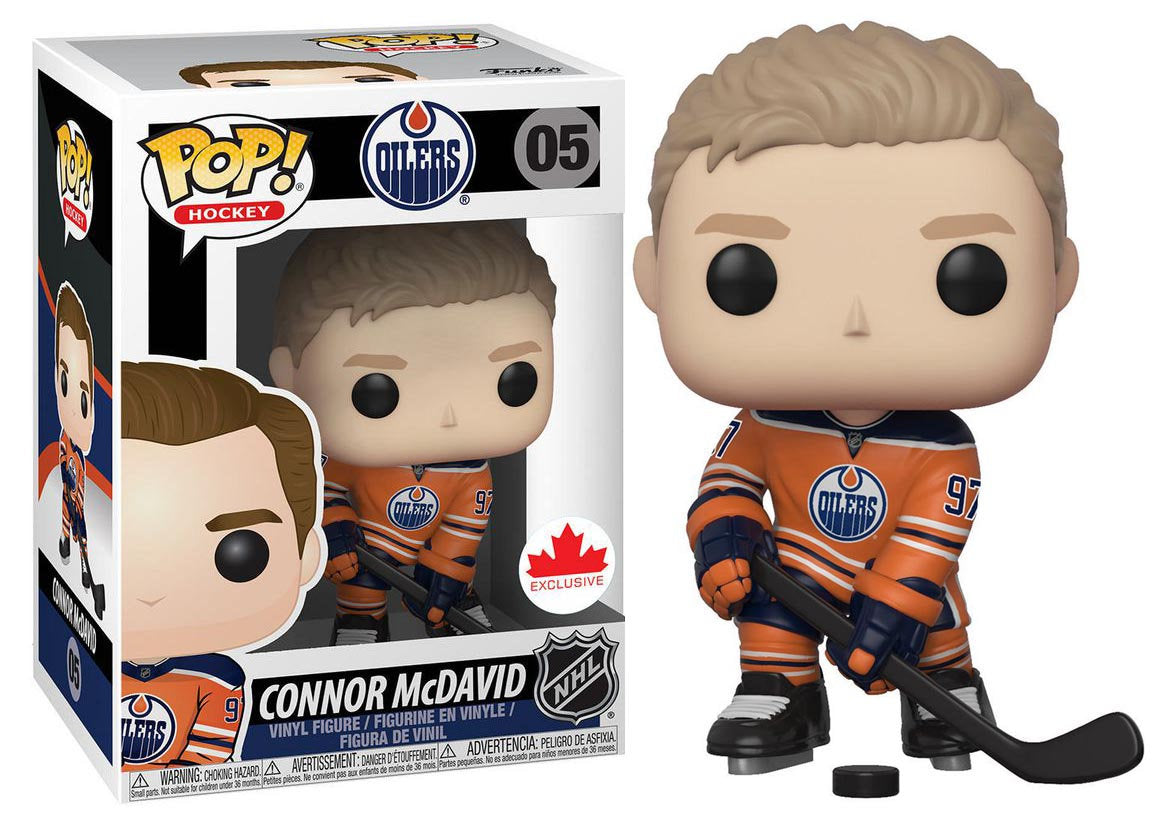 Connor McDavid Edmonton Oilers NHL Funko POP Vinyl Figure product image 1, provided for visual reference and product detail