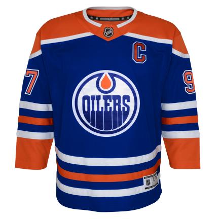 Connor McDavid Edmonton Oilers NHL Outerstuff Youth Home Premier Jersey product image 3, provided for visual reference and