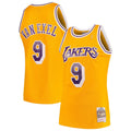 Mitchell & Ness Nick Van Exel Los Angeles Lakers Gold 1996-97 Hardwood Classics Swingman Jersey for Men product image 1,