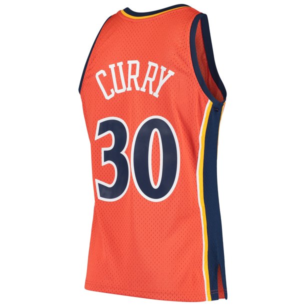 Mitchell & Ness Stephen Curry Orange Golden State Warriors 2009-2010 Hardwood Classics Swingman Jersey for Men product image