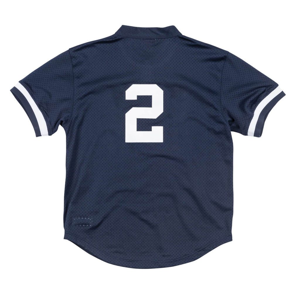 Derek Jeter New York Yankees MLB Mitchell & Ness Men Navy 1995 Authentic BP Jersey product image 1, provided for visual