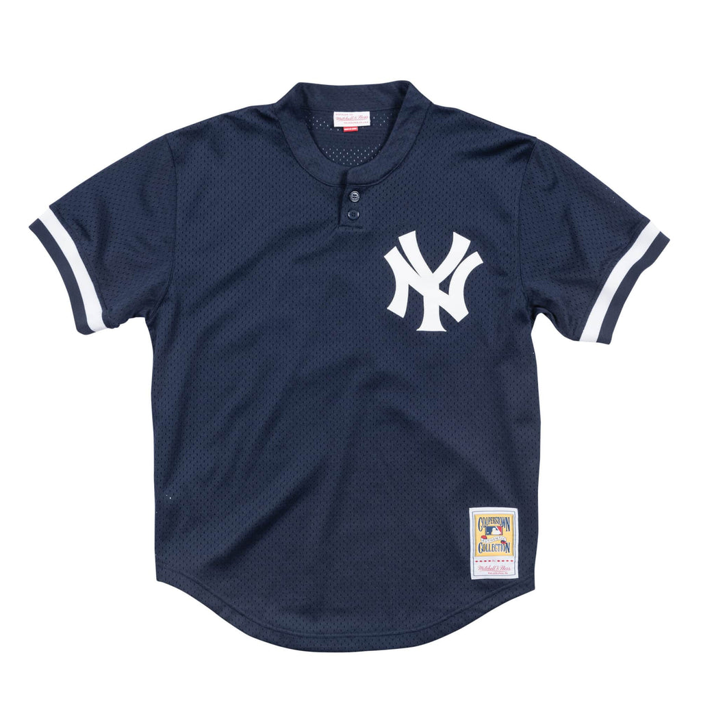 Derek Jeter New York Yankees MLB Mitchell & Ness Men Navy 1995 Authentic BP Jersey product image 2, provided for visual