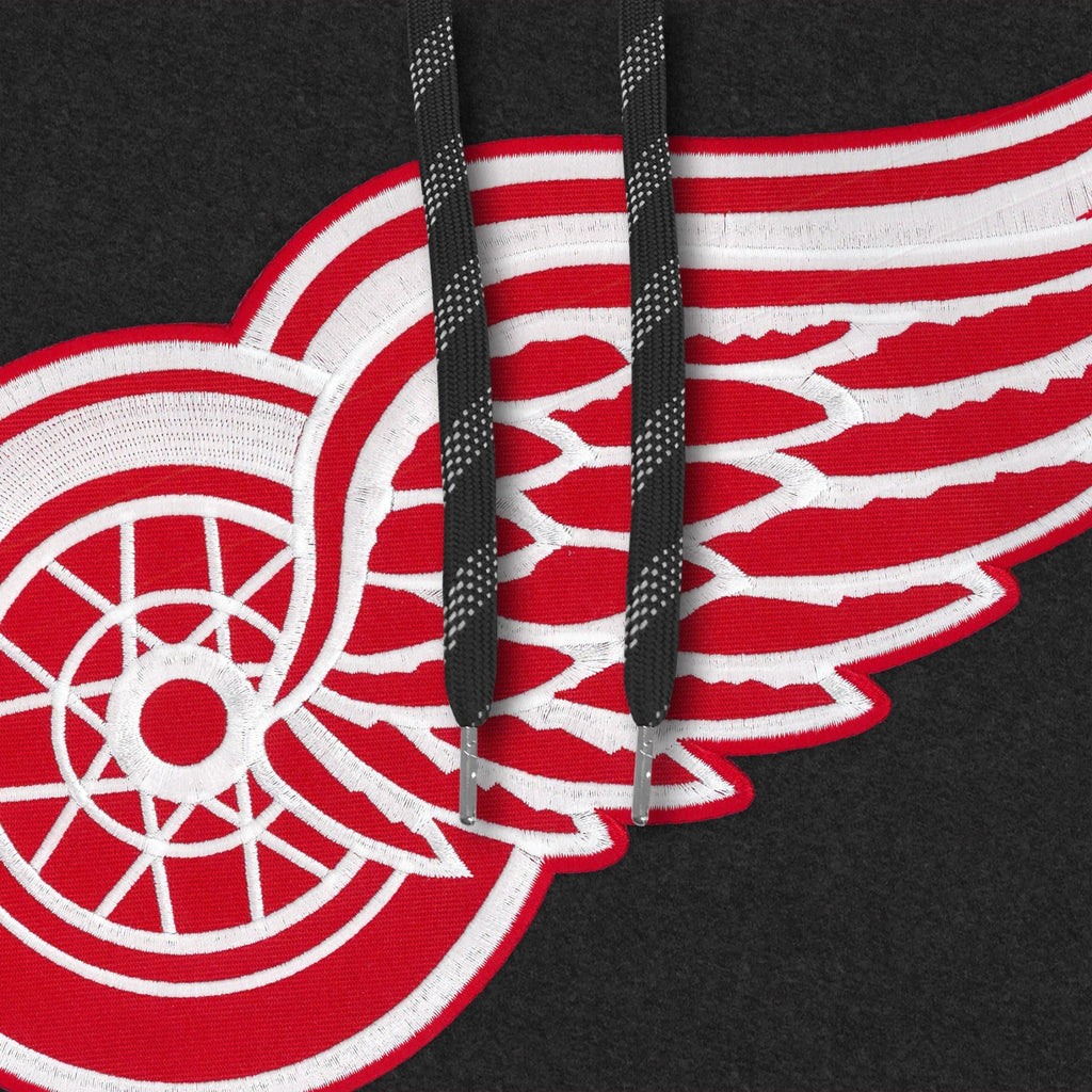 Detroit Red Wings NHL Bulletin Men Black Express Twill Logo Hoodie product image 3, provided for visual reference and