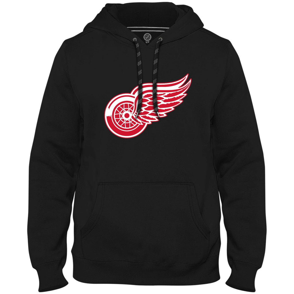 Detroit Red Wings NHL Bulletin Men Black Express Twill Logo Hoodie product image 1, provided for visual reference and