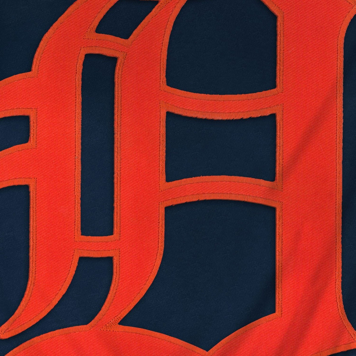 Detroit Tigers MLB Bulletin Men Navy Express Twill Logo Hoodie product image 3, provided for visual reference and product