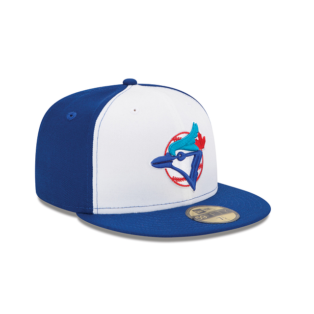Toronto Blue Jays MLB New Era Men White/Royal Blue 59Fifty Cooperstown Fitted Hat product image 4, provided for visual