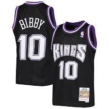 Sacramento Kings Mike Bibby 2001-02 Mitchell & Ness Black Basketball Jersey product image 1, provided for visual reference