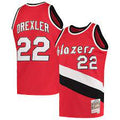 Clyde Drexler Portland Trail Blazers 1983-84 Mitchell & Ness Red Basketball Jersey product image 1, provided for visual