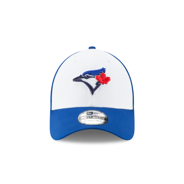 Toronto Blue Jays MLB New Era Men White/Royal Blue 39Thirty Team Classic Alternate Stretch Fit Hat product image 4, provided