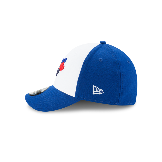 Toronto Blue Jays MLB New Era Men White/Royal Blue 39Thirty Team Classic Alternate Stretch Fit Hat product image 6, provided
