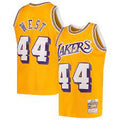 Los Angeles Lakers Jerry West 1971-72 Mitchell & Ness Yellow Basketball Jersey product image 1, provided for visual