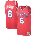 Philadelphia 76ers Julius Erving 1982-83 Mitchell & Ness Red Basketball Jersey product image 1, provided for visual