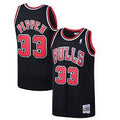 Chicago Bulls Scottie Pippen Black 1997-98 Hardwood Classics Swingman Jersey product image 1, provided for visual reference