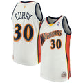 Stephen Curry Golden State Warriors White 2009-2010 Hardwood Classics Mitchell & Ness Swingman Jersey for Men product image