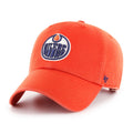 Edmonton Oilers NHL 47 Brand Men Orange Clean Up Adjustable Hat product image 1, provided for visual reference and product