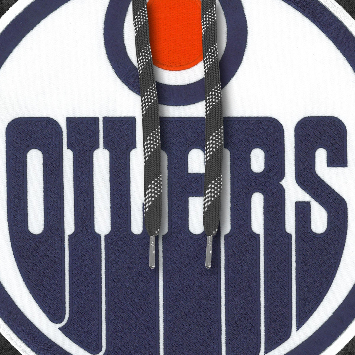 Edmonton Oilers NHL Bulletin Men Charcoal Express Twill Logo Hoodie product image 3, provided for visual reference and