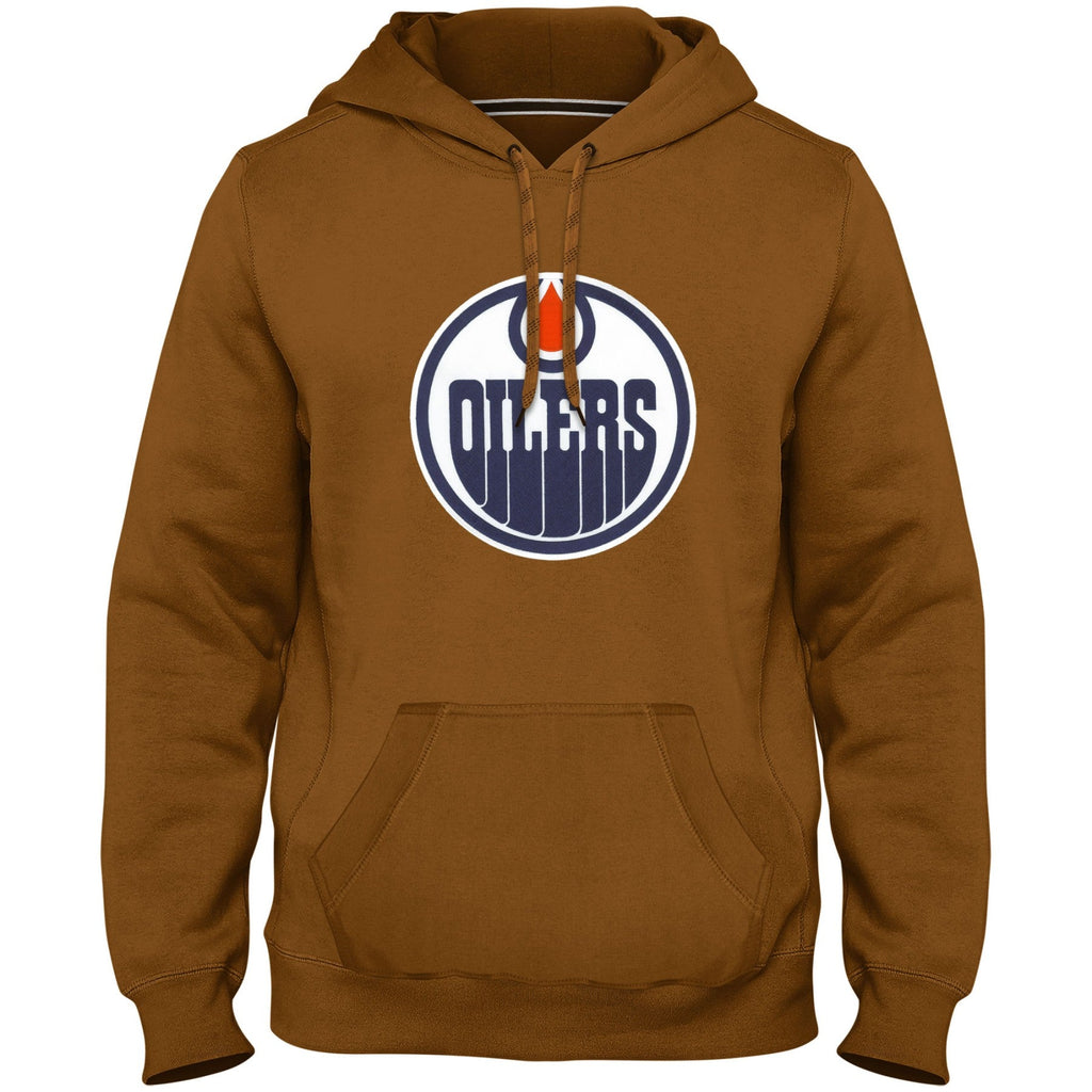 Edmonton Oilers NHL Bulletin Men Dune Express Twill Logo Hoodie product image 1, provided for visual reference and product