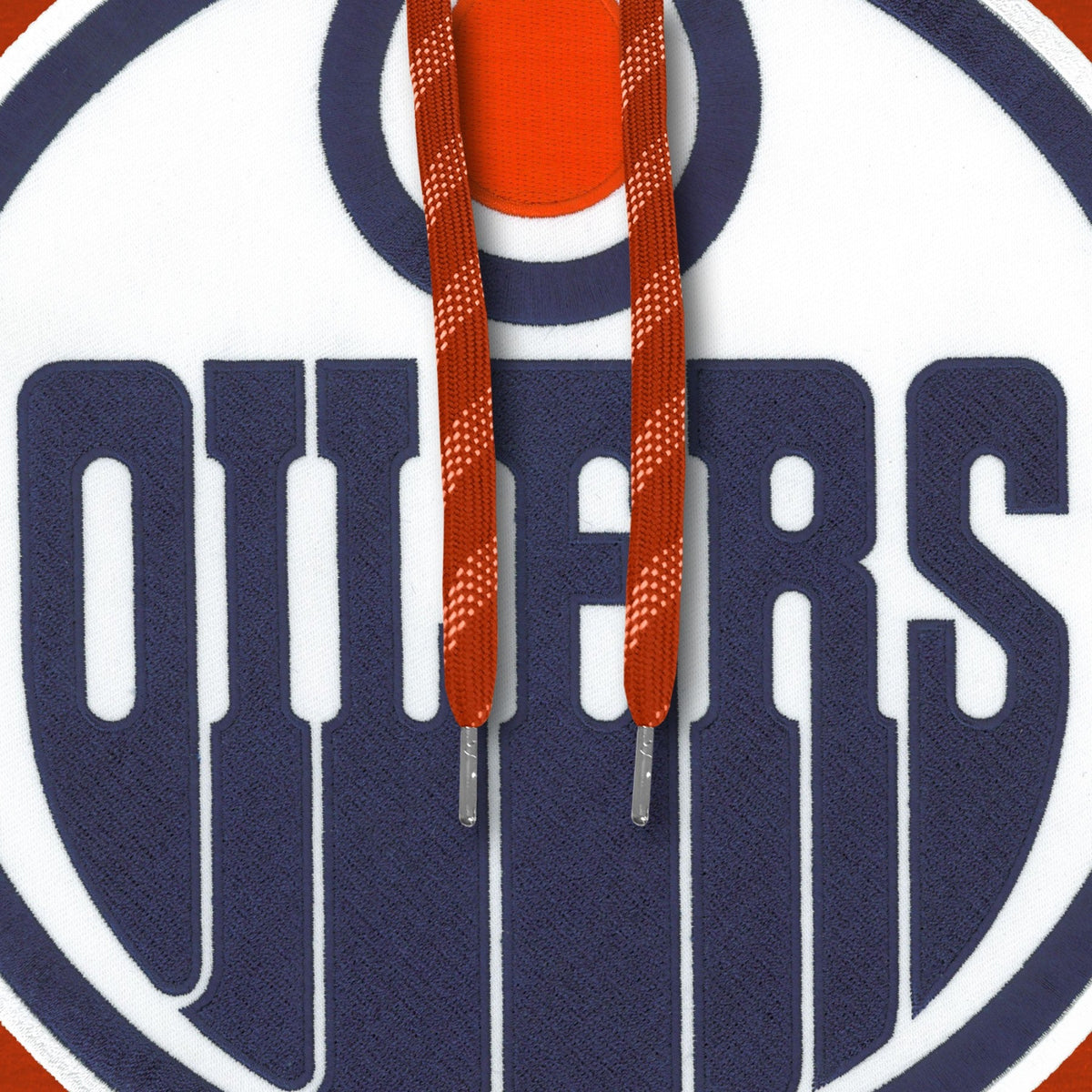Edmonton Oilers NHL Bulletin Men Orange Express Twill Logo Hoodie product image 3, provided for visual reference and product
