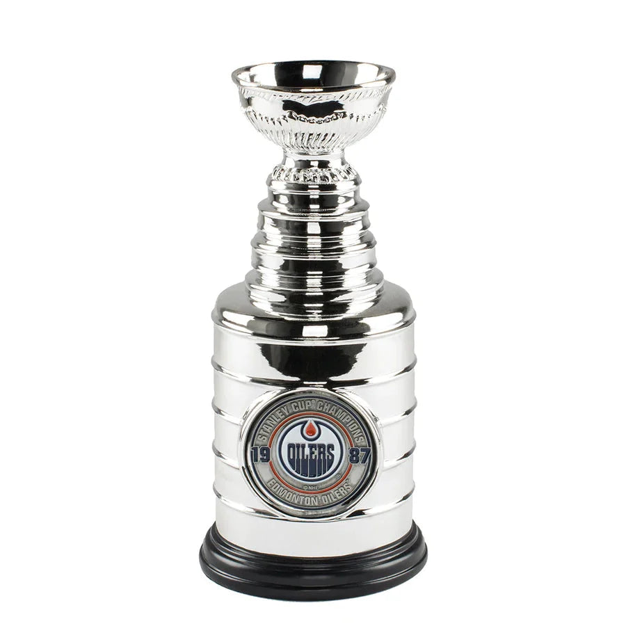 Edmonton Oilers NHL TSV 1987 Stanley Cup Champions 8" Replica Trophy product image 1, provided for visual reference and