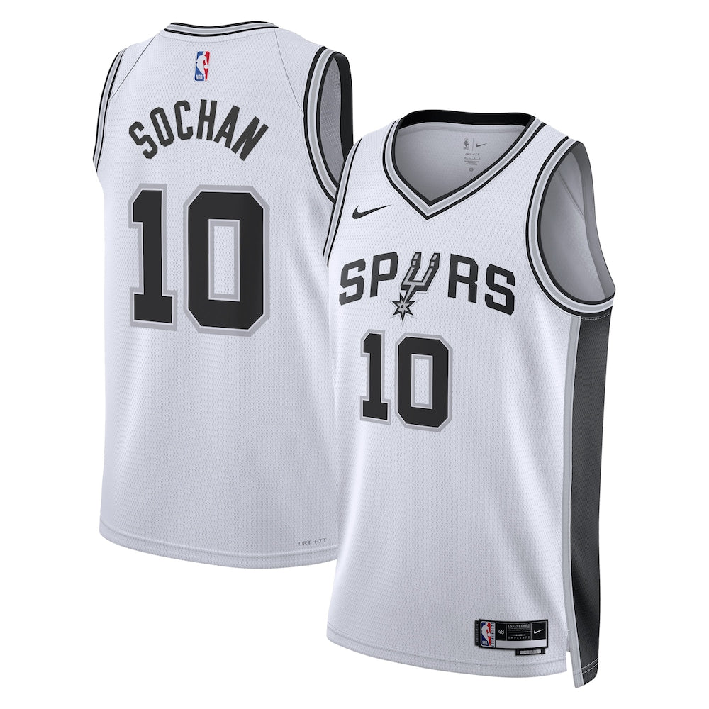 San Antonio Spurs Association Edition Swingman Jersey White Jeremy Sochan Unisex | RTJ13376 product image 1, provided for