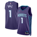 Charlotte Hornets Jordan Brand Statement Edition Swingman Jersey Purple Lamelo Ball Unisex | RTJ13349 product image 1,