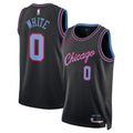 Chicago Bulls 202526 City Edition Swingman Jersey Black Coby White Unisex | RTJ13291 product image 1, provided for visual
