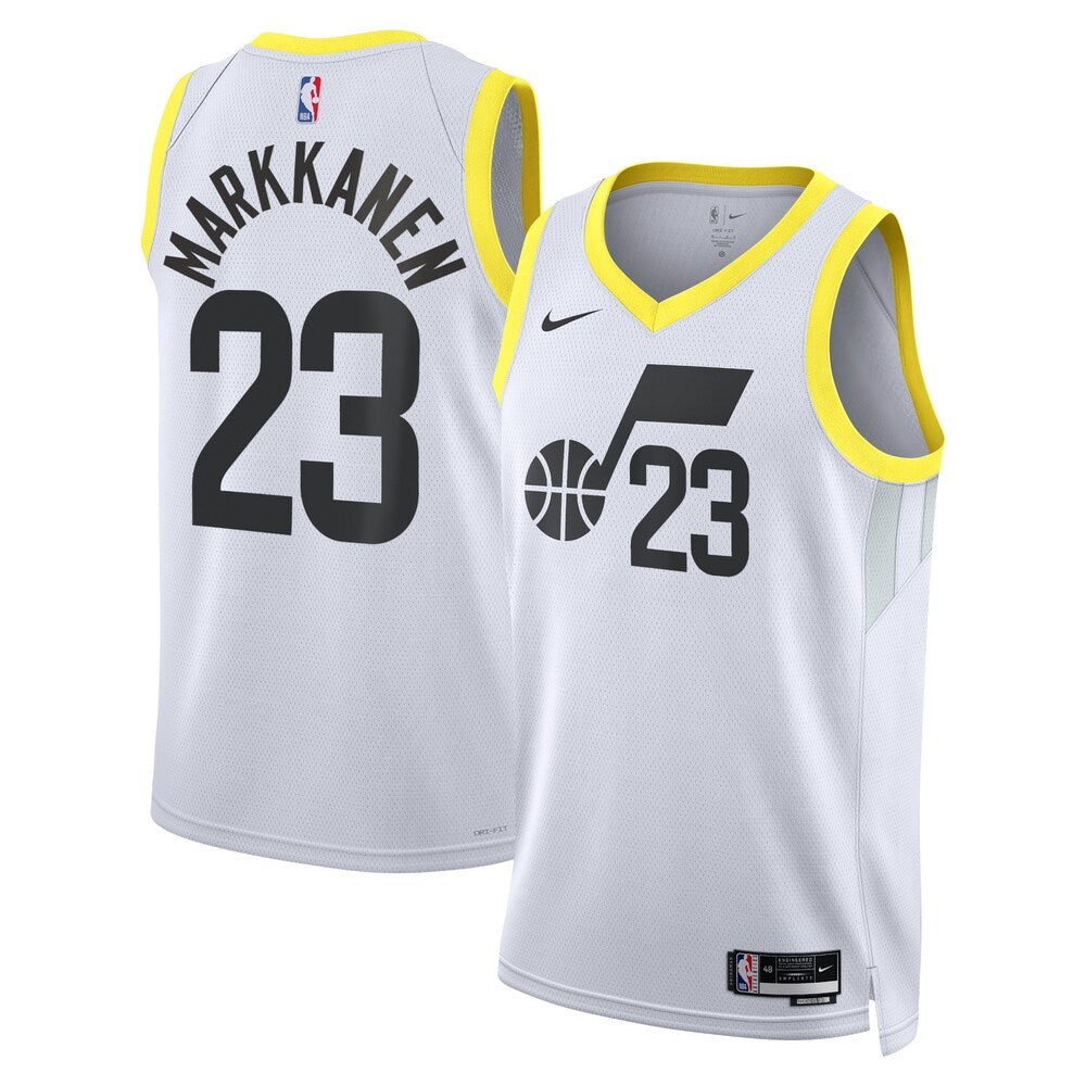 Utah Jazz Association Edition Swingman Jersey White Lauri Markkanen Unisex | RTJ13284 product image 1, provided for visual