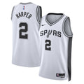 San Antonio Spurs Association Edition Swingman Jersey Nba 2025 First Round Draft Pick White Dylan Harper Unisex | RTJ13260