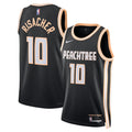 Atlanta Hawks 202526 City Edition Swingman Jersey Black Zaccharie Risacher Unisex | RTJ13256 product image 1, provided for